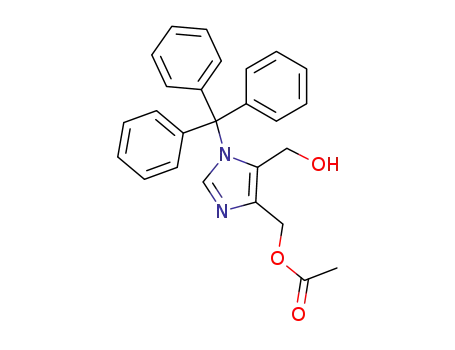 4-acetoxymethyl-5-hydroxymethyl-1-triphenylmethylimidazole
