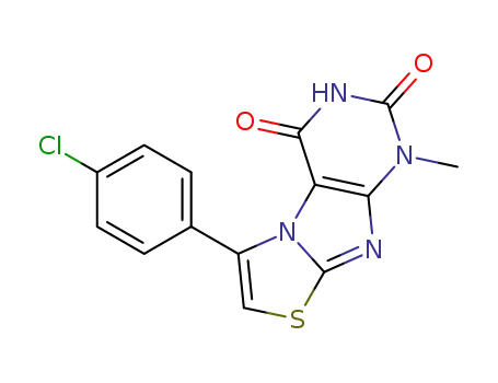 6-(4-Chloro-phenyl)-1-methyl-1H-thiazolo[2,3-f]purine-2,4-dione