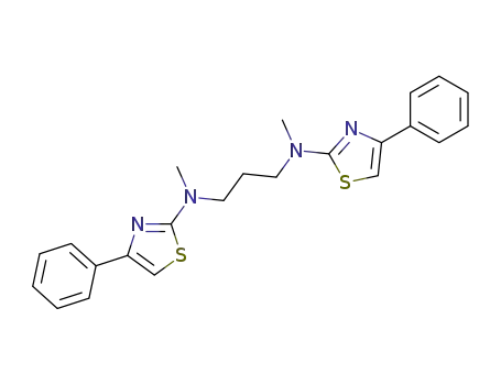 Molecular Structure of 128699-97-8 (N,N'-Dimethyl-N,N'-bis(4-phenyl-thiazol-2-yl)-1,3-diaminopropane)