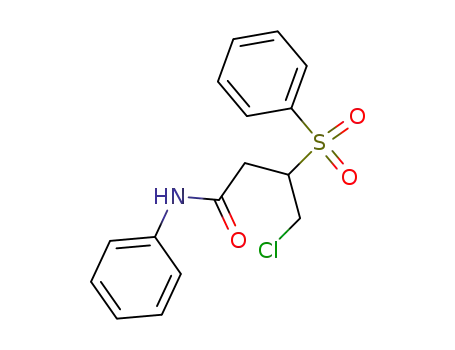 3-Benzenesulfonyl-4-chloro-N-phenyl-butyramide