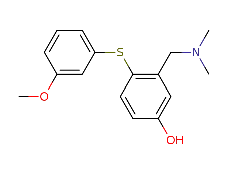 N,N-dimethyl-5-hydroxy-2-(3-methoxyphenylthio)benzylamine