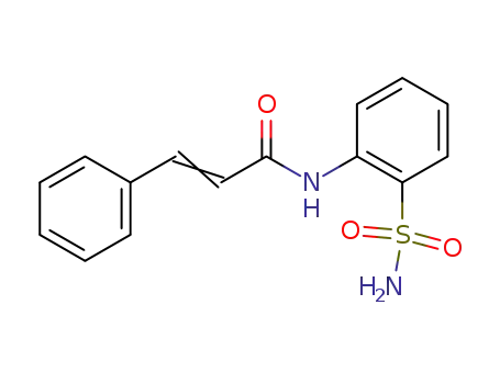 Molecular Structure of 73676-80-9 (2-Propenamide, N-[2-(aminosulfonyl)phenyl]-3-phenyl-)