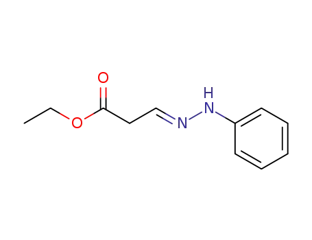 Molecular Structure of 112343-00-7 (Propanoic acid, 3-(phenylhydrazono)-, ethyl ester)