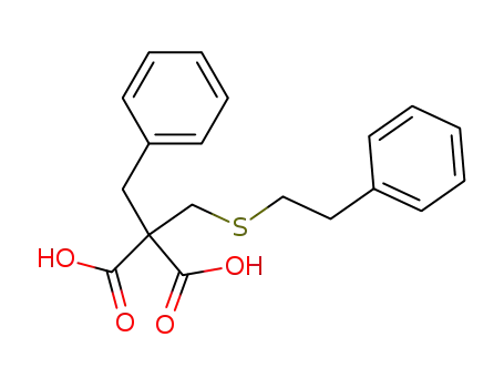 2-(((2-phenylethyl)thio)methyl)-2-benzylmalonic acid
