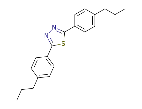 Molecular Structure of 77477-19-1 (1,3,4-Thiadiazole, 2,5-bis(4-propylphenyl)-)
