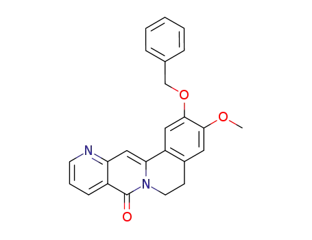 11-benzyloxy-10-methoxy-7,8-dihydro-5H-benzo<a>pyrido<3,2-g>quinolizin-5-one