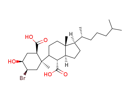 acide bromo-2α hydroxy-3α seco-6,7 (5β) cholestane dioique-6,7