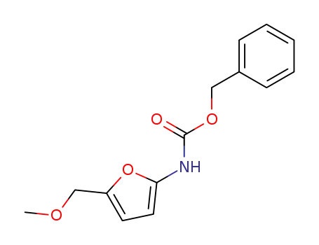 Molecular Structure of 106788-14-1 (benzyl N-(5-methoxymethyl-2-furyl)carbamate)