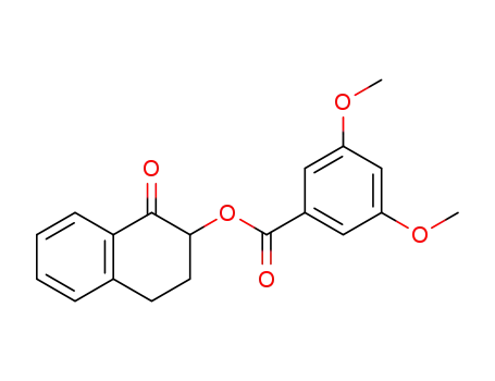 Molecular Structure of 129632-77-5 (3,5-Dimethoxy-benzoic acid 1-oxo-1,2,3,4-tetrahydro-naphthalen-2-yl ester)