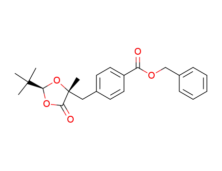 (2S,5R)-(+)-5-(4-benzyloxycarbonyl-phenylmethyl)-2-(t-butyl)-5-methyl-1,3-dioxolan-4-one