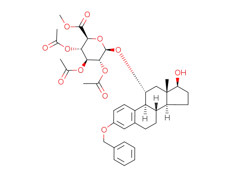 methyl (3-benzyloxy-17β-hydroxyestra-1,3,5(10)trien-11α-yl 2,3,4-tri-O-acetyl-β-D-glucopyranosid)uronate