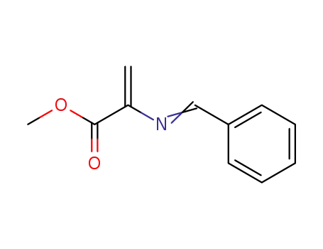 Molecular Structure of 70361-62-5 (2-Propenoic acid, 2-[(phenylmethylene)amino]-, methyl ester)