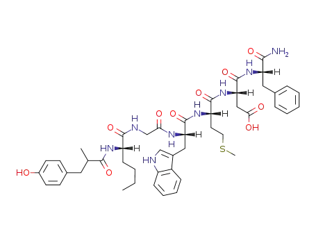 3-(4-hydroxyphenyl)-2-methylpropanoyl-Nle-Gly-Trp-Met-Asp-Phe-NH<sub>2</sub>