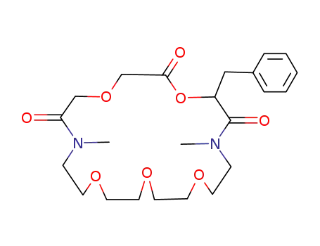 7,19-dimethyl-21-benzyl-1,4,10,13,16-pentaoxa-7,19-diazacycloheneicosane-2,6,20-trione