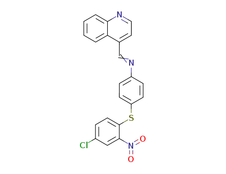 [4-(4-Chloro-2-nitro-phenylsulfanyl)-phenyl]-[1-quinolin-4-yl-meth-(Z)-ylidene]-amine