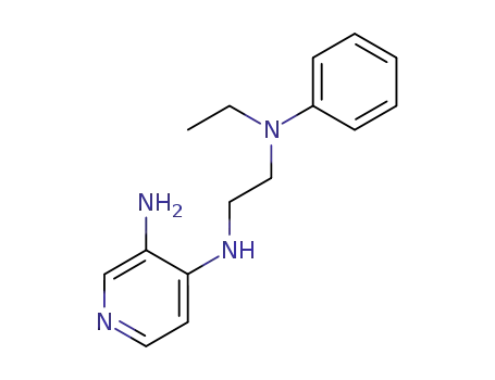 Pyridine, 3-amino-4-((2-(N-ethylanilino)ethyl)amino)-