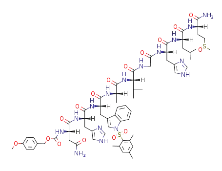 Z(OMe)-Asn-His-Trp(Mts)-Ala-Val-Gly-His-Leu-Met(O)-NH<sub>2</sub>