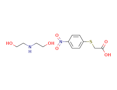 bis(2-hydroxyethyl)azanium; 2-(4-nitrophenyl)sulfanylacetate
