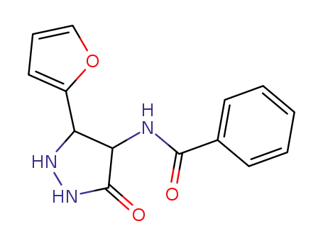 Benzamide, N-[3-(2-furanyl)-5-oxo-4-pyrazolidinyl]-