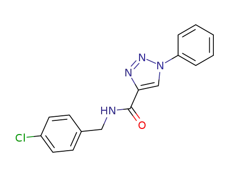 1H-1,2,3-Triazole-4-carboxamide, N-[(4-chlorophenyl)methyl]-1-phenyl-