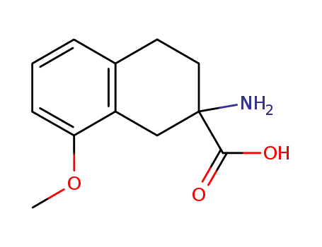 Molecular Structure of 67544-71-2 (2-AMINO-8-METHOXY-1,2,3,4-TETRAHYDRO-NAPHTHALENE-2-CARBOXYLIC ACID)