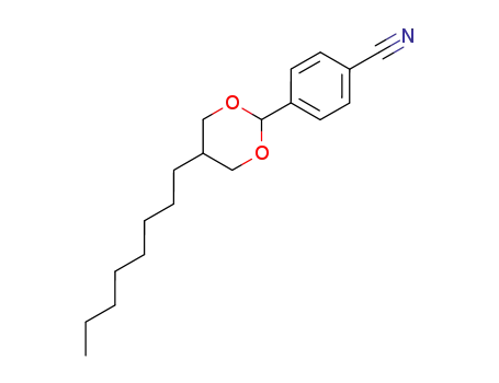 Molecular Structure of 74240-69-0 (Benzonitrile, 4-(5-octyl-1,3-dioxan-2-yl)-, trans-)