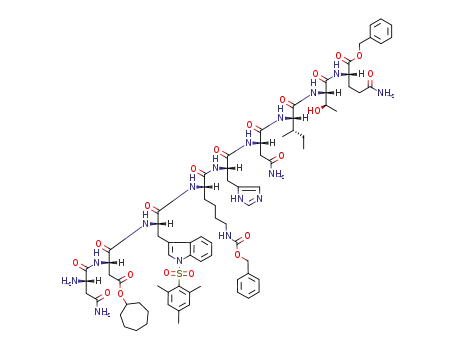 H-Asn-Asp(OChp)-Trp(Mts)-Lys(Z)-His-Asn-Ile-Thr-Gln-OBzl