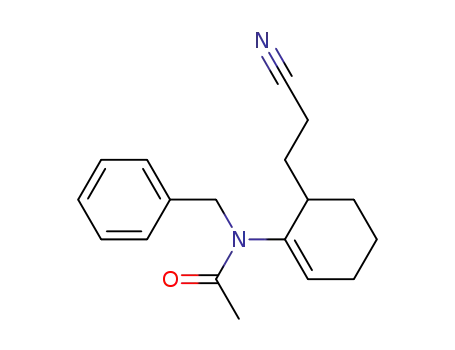 1-(N-Benzyl-N-acetyl)amino-6-(2-cyanoethyl)cyclohexene