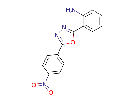 Molecular Structure of 88185-04-0 (Benzenamine, 2-[5-(4-nitrophenyl)-1,3,4-oxadiazol-2-yl]-)