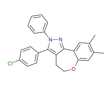 3-(4-chlorophenyl)-8,9-dimethyl-2-phenyl-4,5-dihydro-2H-[1]benzoxepino[5,4-c]pyrazole