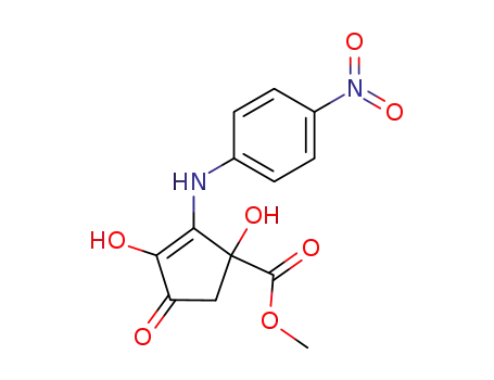 1,3-Dihydroxy-2-(4-nitro-phenylamino)-4-oxo-cyclopent-2-enecarboxylic acid methyl ester