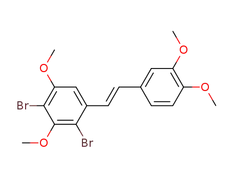 Benzene,
2,4-dibromo-1-[2-(3,4-dimethoxyphenyl)ethenyl]-3,5-dimethoxy-, (E)-