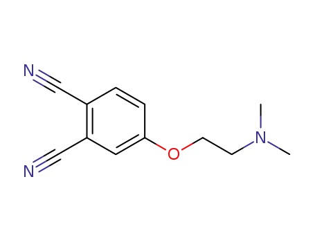 Molecular Structure of 81560-33-0 (1,2-Benzenedicarbonitrile, 4-[2-(dimethylamino)ethoxy]-)