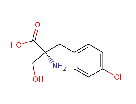 Molecular Structure of 69980-45-6 ((+)-ALPHA-HYDROXYMETHYL TYROSINE)