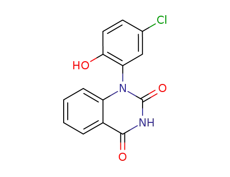 Molecular Structure of 78460-75-0 (1-(5-chloro-2-hydroxyphenyl)-2,4-(1H,3H)quinazolidinedione)