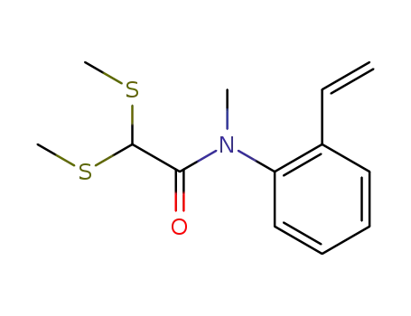 N-(o-ethenylphenyl)-N-methyl-2,2-bis(methylthio)acetamide