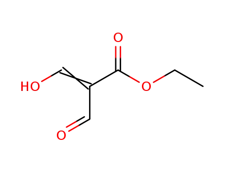 Molecular Structure of 97430-37-0 (2-Propenoic acid, 2-formyl-3-hydroxy-, ethyl ester)