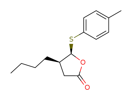 cis-4-butyl-5-p-tolylthio-4,5-dihydrofuran-2(3H)-one