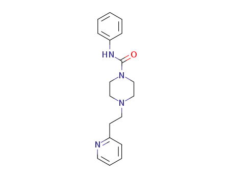 Molecular Structure of 90125-73-8 (1-Piperazinecarboxamide, N-phenyl-4-[2-(2-pyridinyl)ethyl]-)