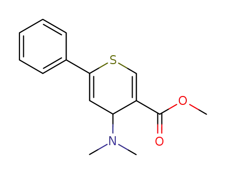 3-carbomethoxy-4-N,N-dimethylamino-6-phenyl-4H-thiopyran