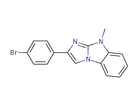 Molecular Structure of 21431-83-4 (2-(4-bromo-phenyl)-9-methyl-9<i>H</i>-benzo[<i>d</i>]imidazo[1,2-<i>a</i>]imidazole)