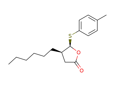 cis-4-hexyl-5-p-tolylthio-4,5-dihydrofuran-2(3H)-one