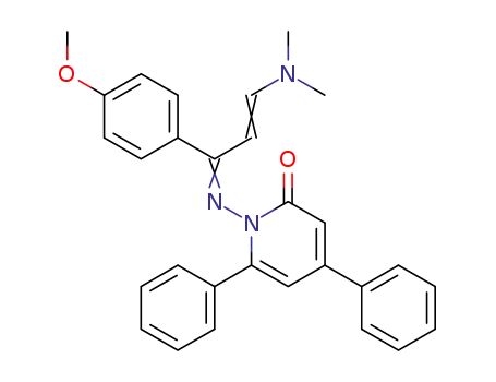 2(1H)-Pyridinone,
1-[[3-(dimethylamino)-1-(4-methoxyphenyl)-2-propenylidene]amino]-4,6-
diphenyl-