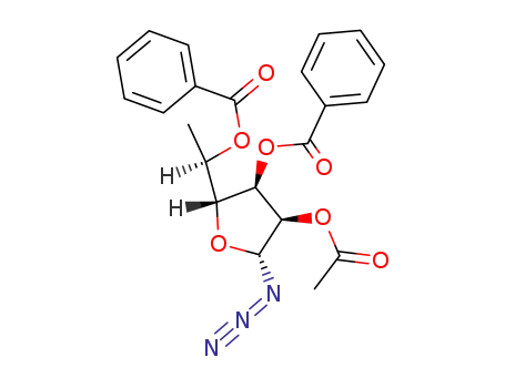2-O-Acetyl-6-desoxy-3,5-O-dibenzoyl-β-D-allofuranosylazid