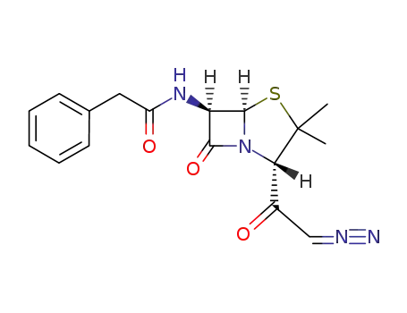 (3R,5R,6R)-3-diazoacetyl-2,2-dimethyl-6-phenylacetamidopenam