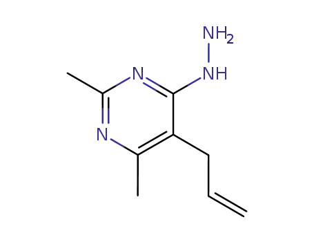 4(1H)-Pyrimidinone, 2,6-dimethyl-5-(2-propenyl)-, hydrazone