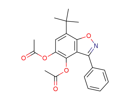 Acetic acid 5-acetoxy-7-tert-butyl-3-phenyl-benzo[d]isoxazol-4-yl ester