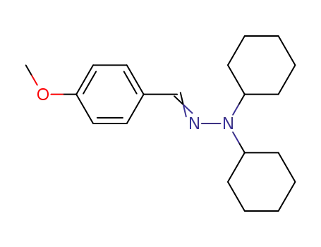 Molecular Structure of 83785-92-6 (Benzaldehyde, 4-methoxy-, dicyclohexylhydrazone)