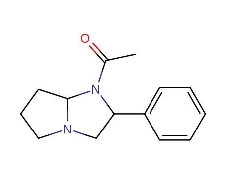 Molecular Structure of 95670-74-9 (1H-Pyrrolo[1,2-a]imidazole, 1-acetylhexahydro-2-phenyl-)