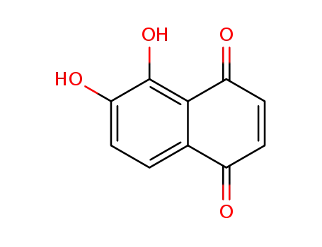 Molecular Structure of 31039-64-2 (5,6-Dihydroxy-1,4-naphthalenedione)